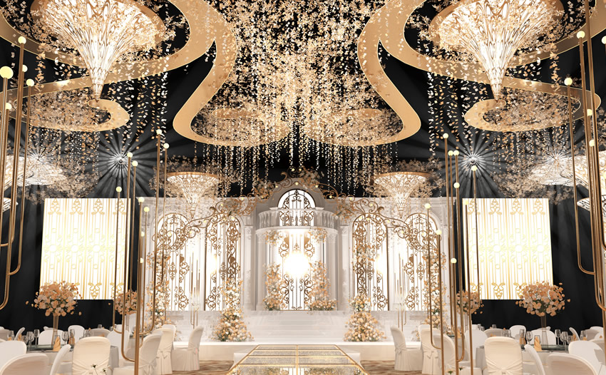 昭通花木兰喜事汇金色大厅效果展示